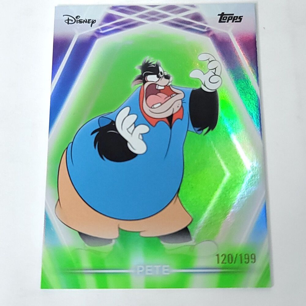 Pete Topps 2026 Disney Neon Holo Parallel Refractor Limited 120/199